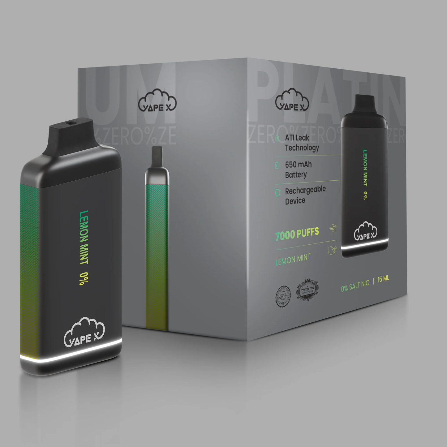 Lemon Mint Vape - 0% Nicotine