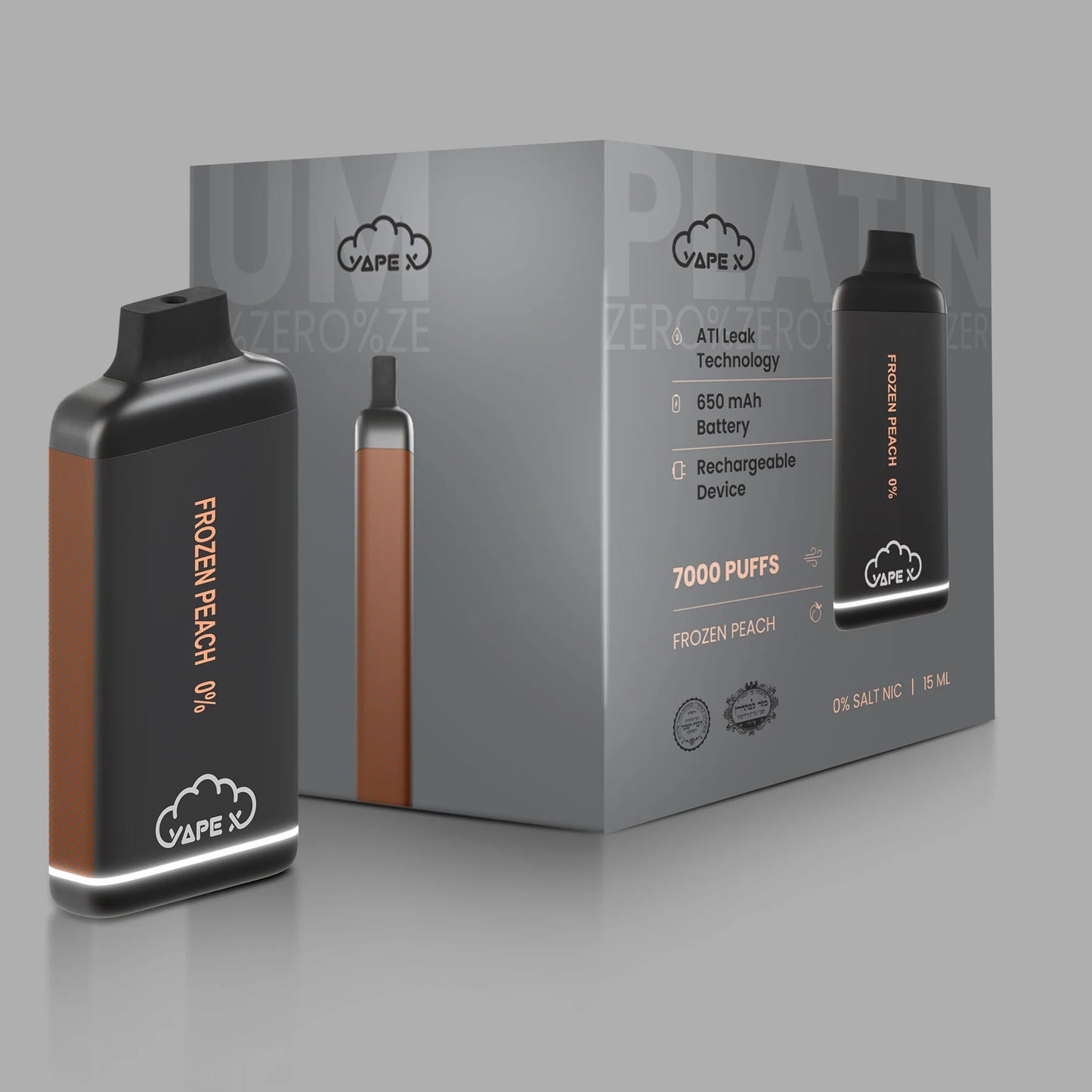 Frozen Peach Vape - 0% Nicotine