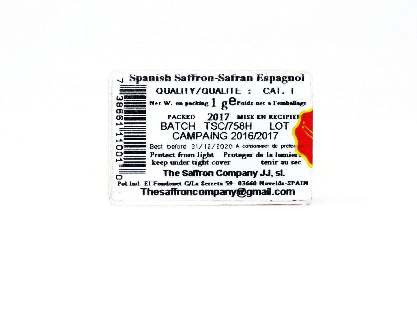 Saffron spain 1G زعفران