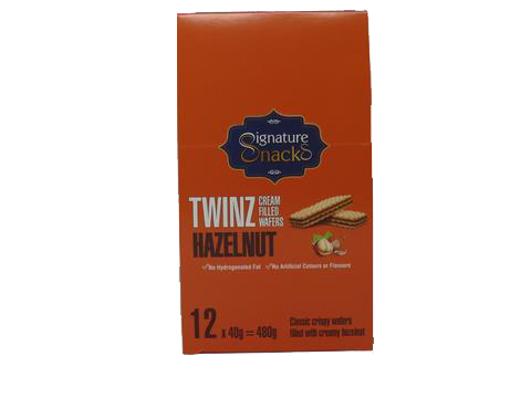 Twinz Hazelnut Bar 40G 12/Box