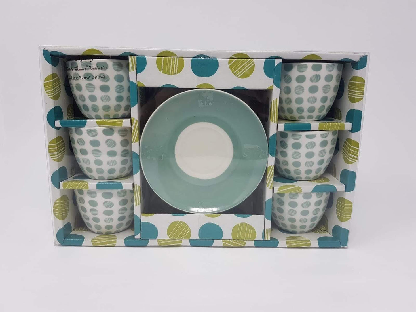 6 Coffee Cups & Saucers طقم فناجين قهوة