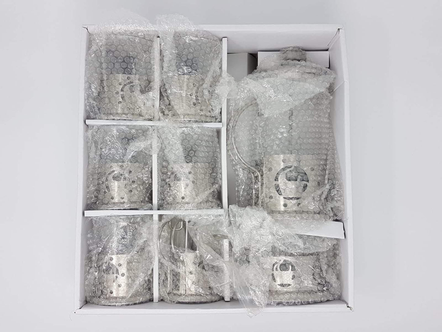 Tea & Coffee Set طقم شاي صيني استنالس وزجاج