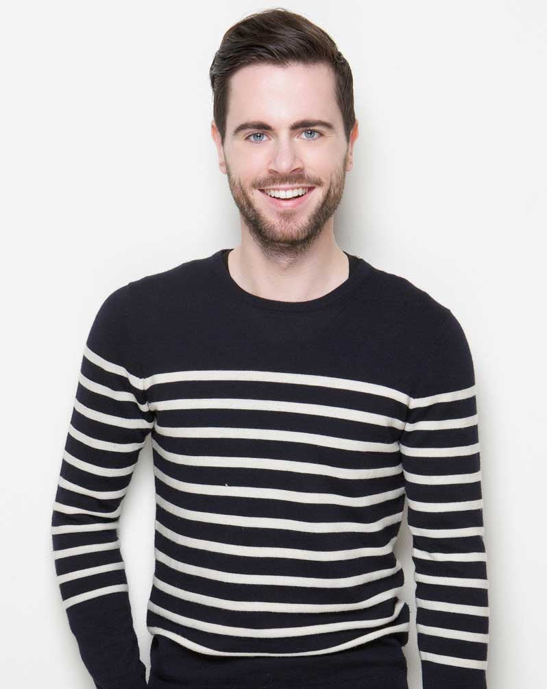 Putton-Collar Cotton Shirt