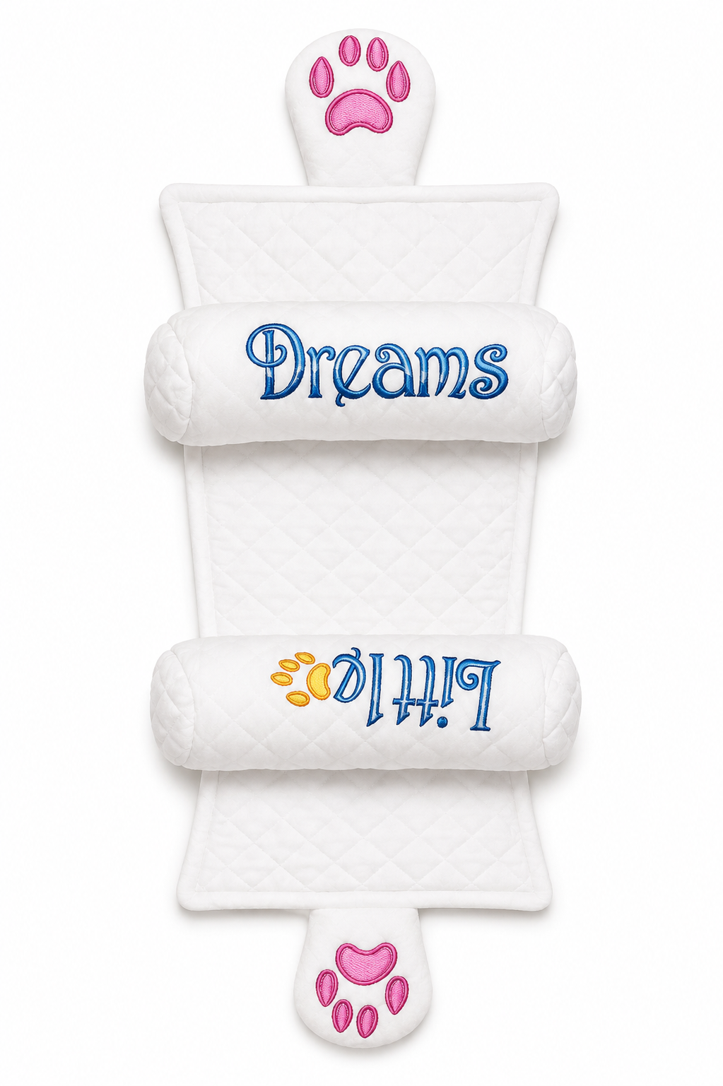 Quilted Baby Support Pillow Set with Side Bolsters
