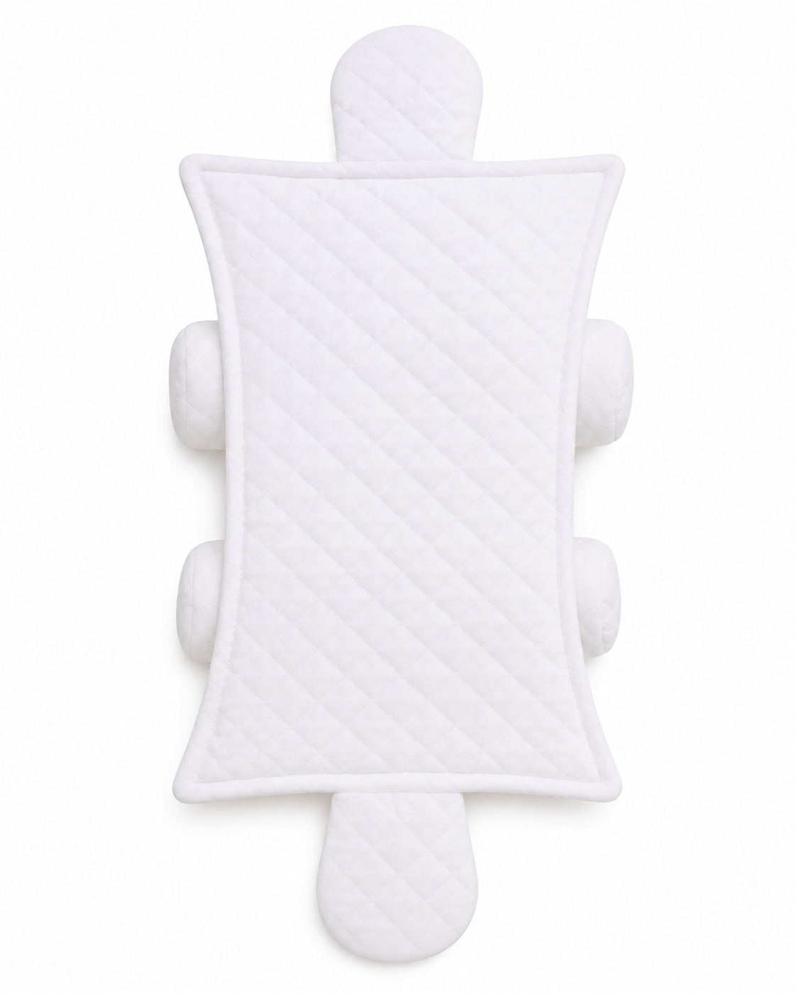 Quilted Baby Support Pillow Set with Side Bolsters