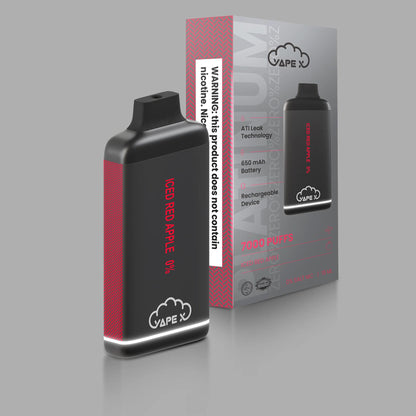 Iced Red Apple Vape - 0% Nicotine