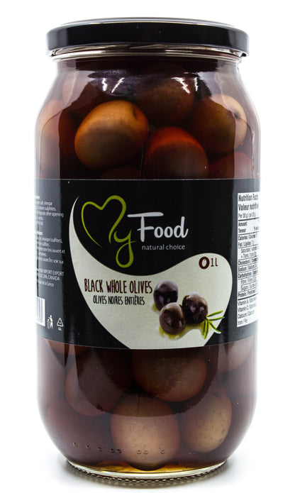 Black Whole Olives 1L زيتون أسود