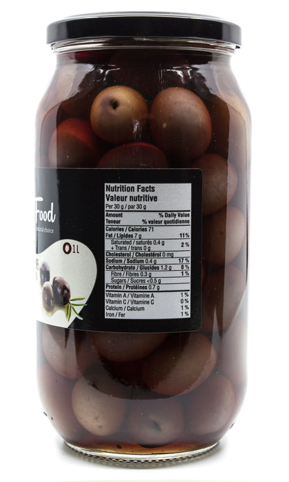 Black Whole Olives 1L زيتون أسود