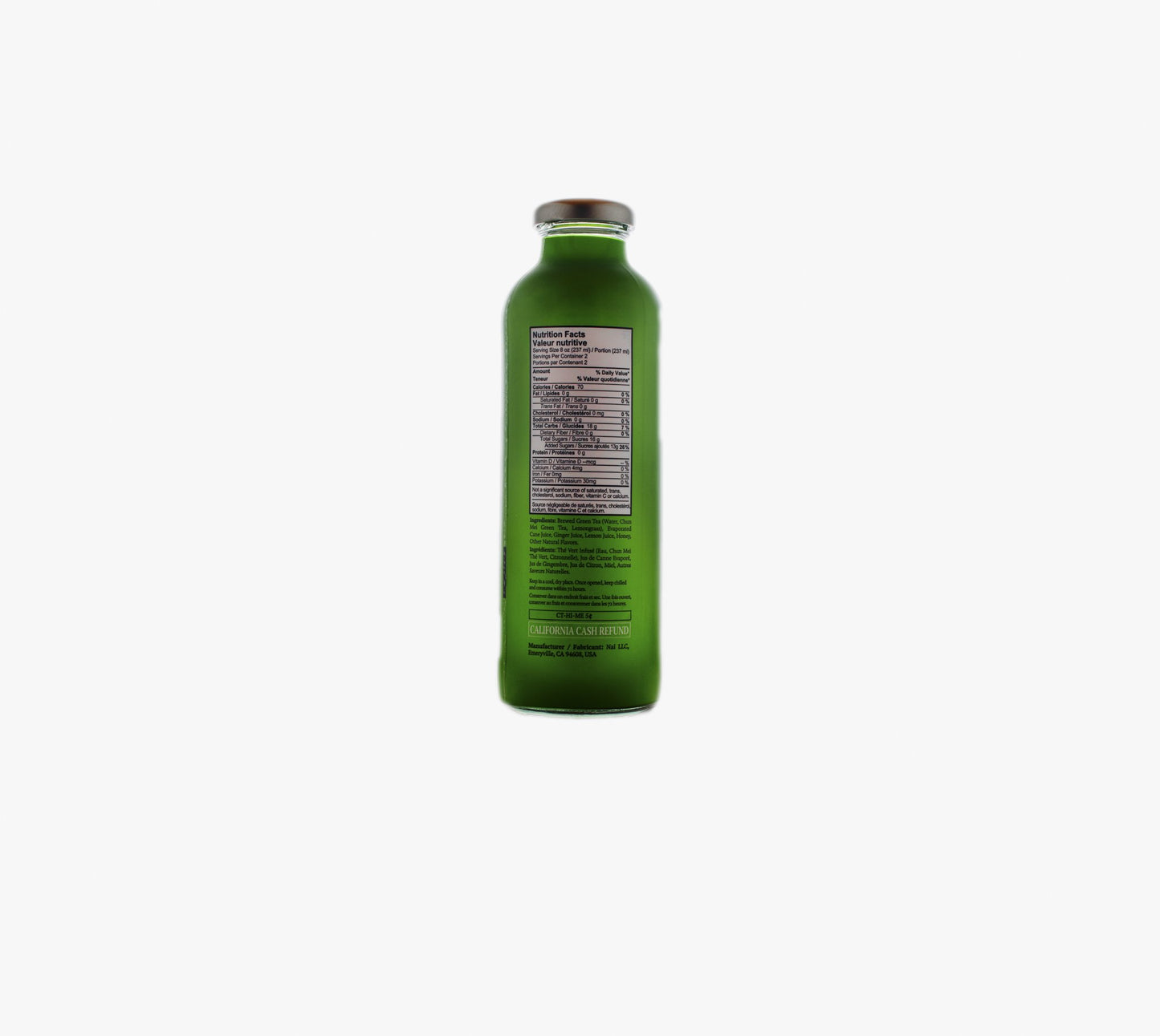 Nai Green Tea (Ginger, Lemongrass and Honey) 500ml