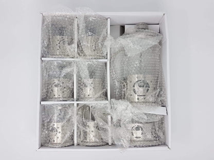 Tea & Coffee Set طقم شاي صيني استنالس وزجاج